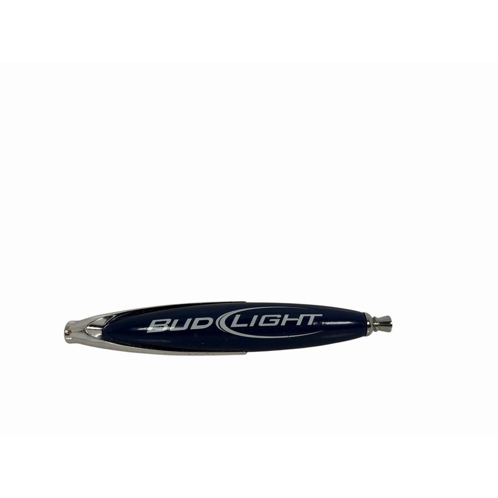 Bud Light Beer 12" Screw On Blue Silver Bar Restaurant Man Cave Tap Handle Knob